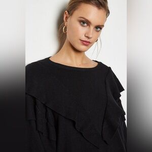 Karen Millen Textured Black Knit Top